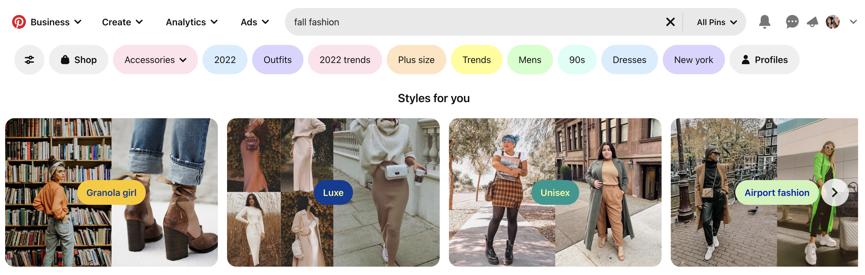 how to find keywords with the pinterest search bar